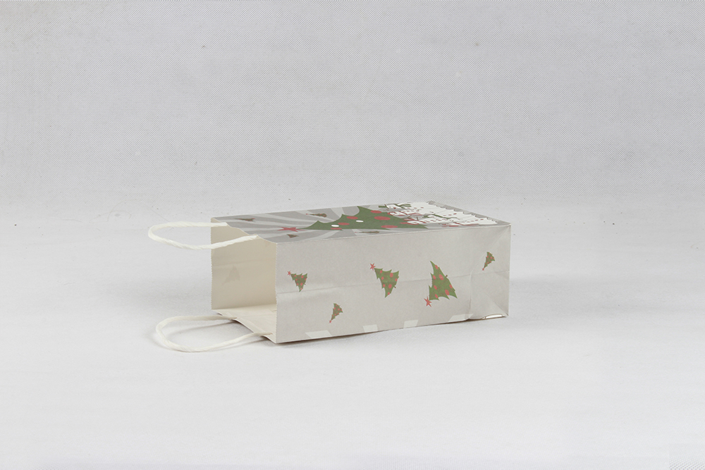 圣誕樹精美禮品牛皮紙袋